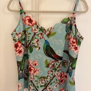 Ted Baker Blue Floral and Hummingbird Camisole